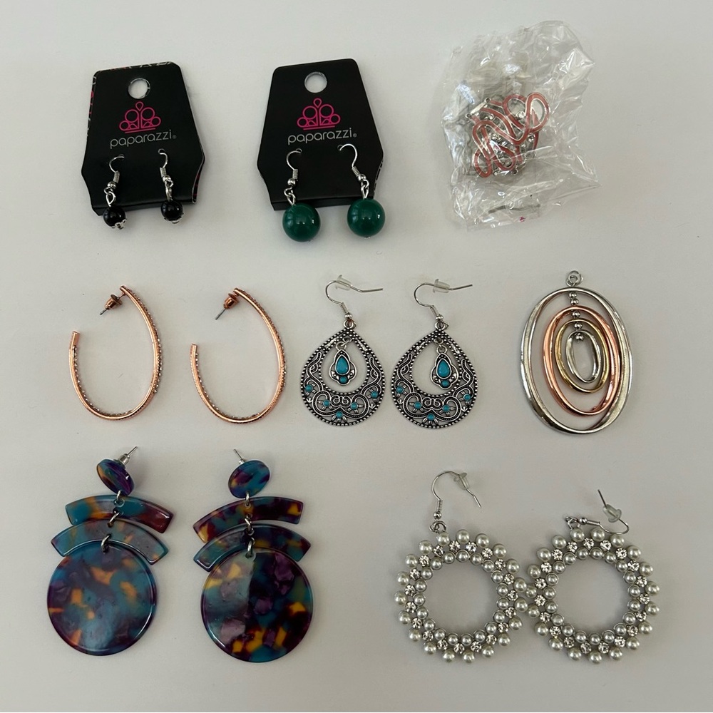 Paparazzi Earrings Collection - various other earrings a ring and pendant only